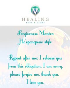 Vergiffenis Healing sessie v.a. € 15,- actie